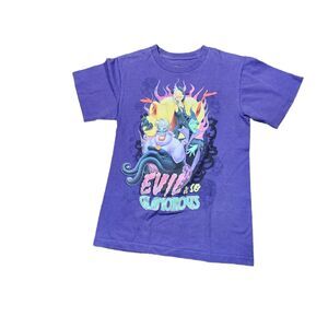 Disney EVIL IS SO GLAMOROUS Purple Cotton T-Shirt Adult Size S